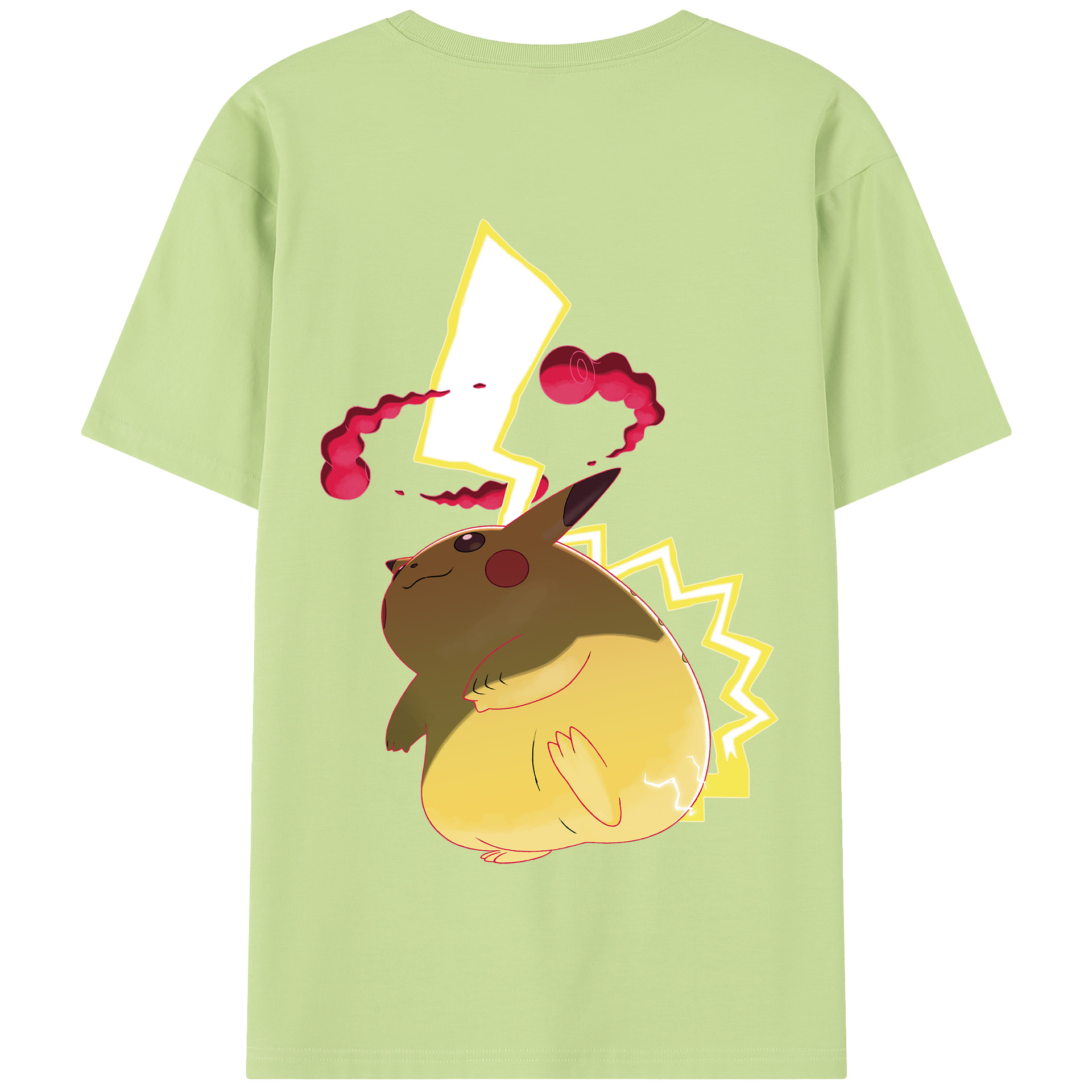 （画像用） ポケットモンスター Pokémon 綿100％半袖Tシャツ（背面プリント）